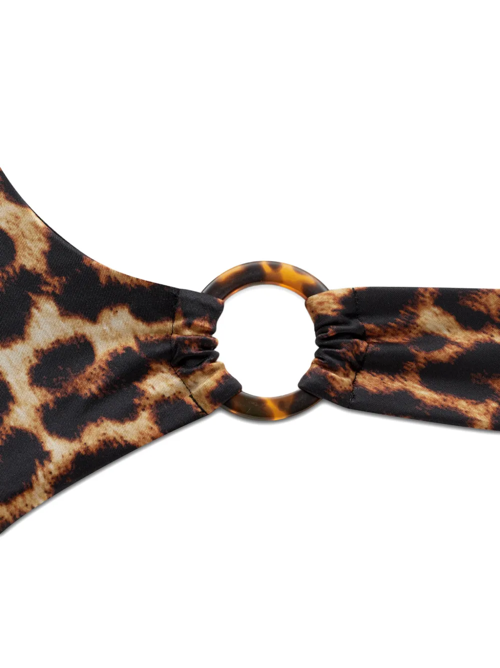 Maison Close Badpak met luipaardprint Bruin
