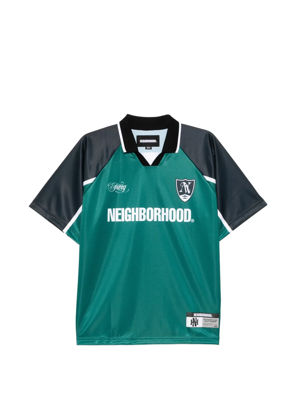 Neighborhood logo-print T-shirt - Verde