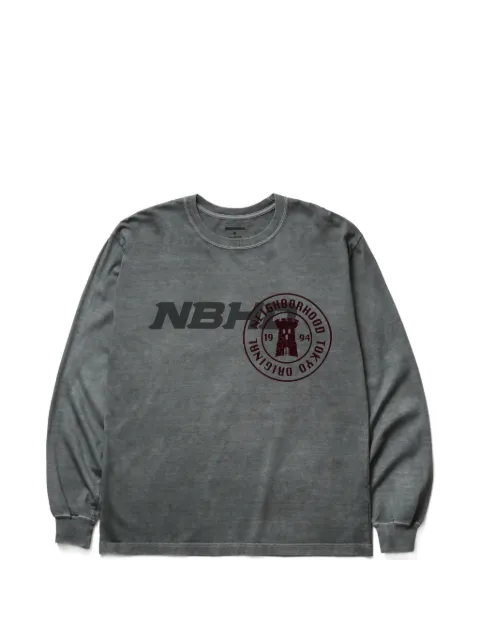 Neighborhood logo-print long-sleeved T-shirt