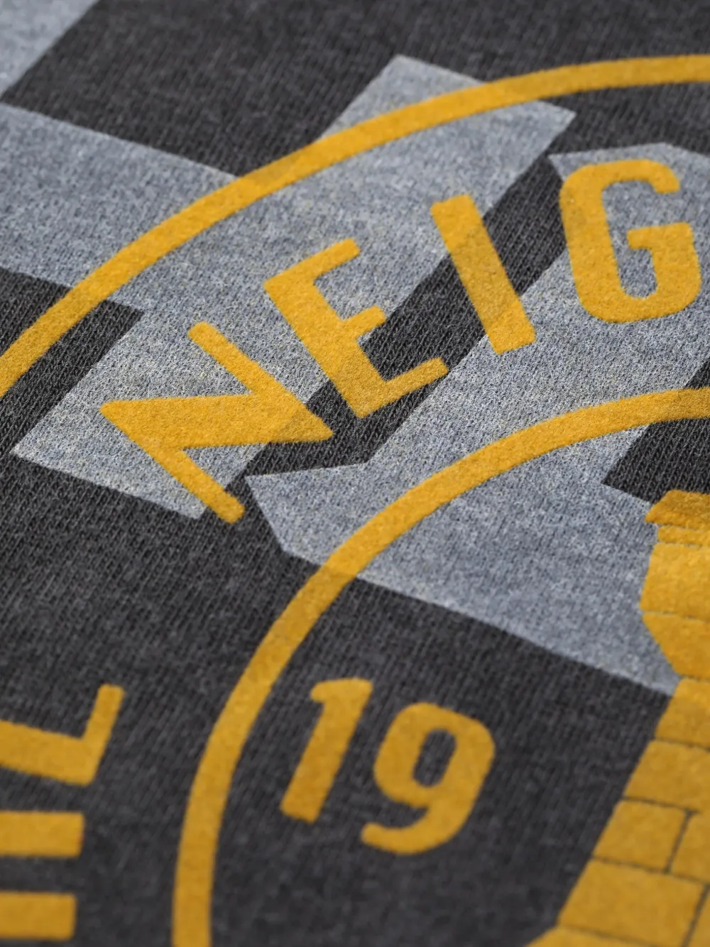 Neighborhood T-shirt met logoprint met lange mouwen Grijs