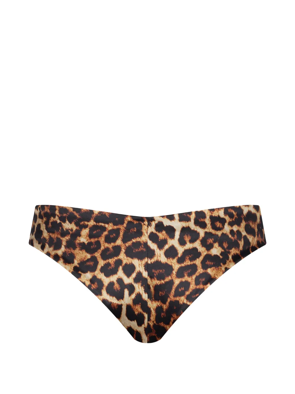 Maison Close Bikinislip met luipaardprint en ring detail Bruin