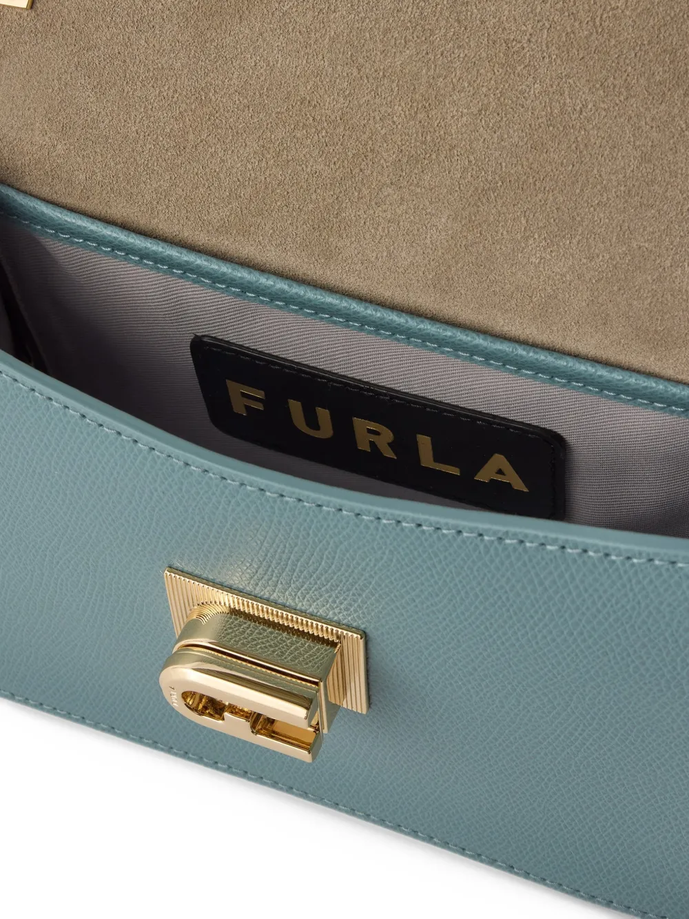 Furla 1927 kleine tas van bewerkt leer Blauw