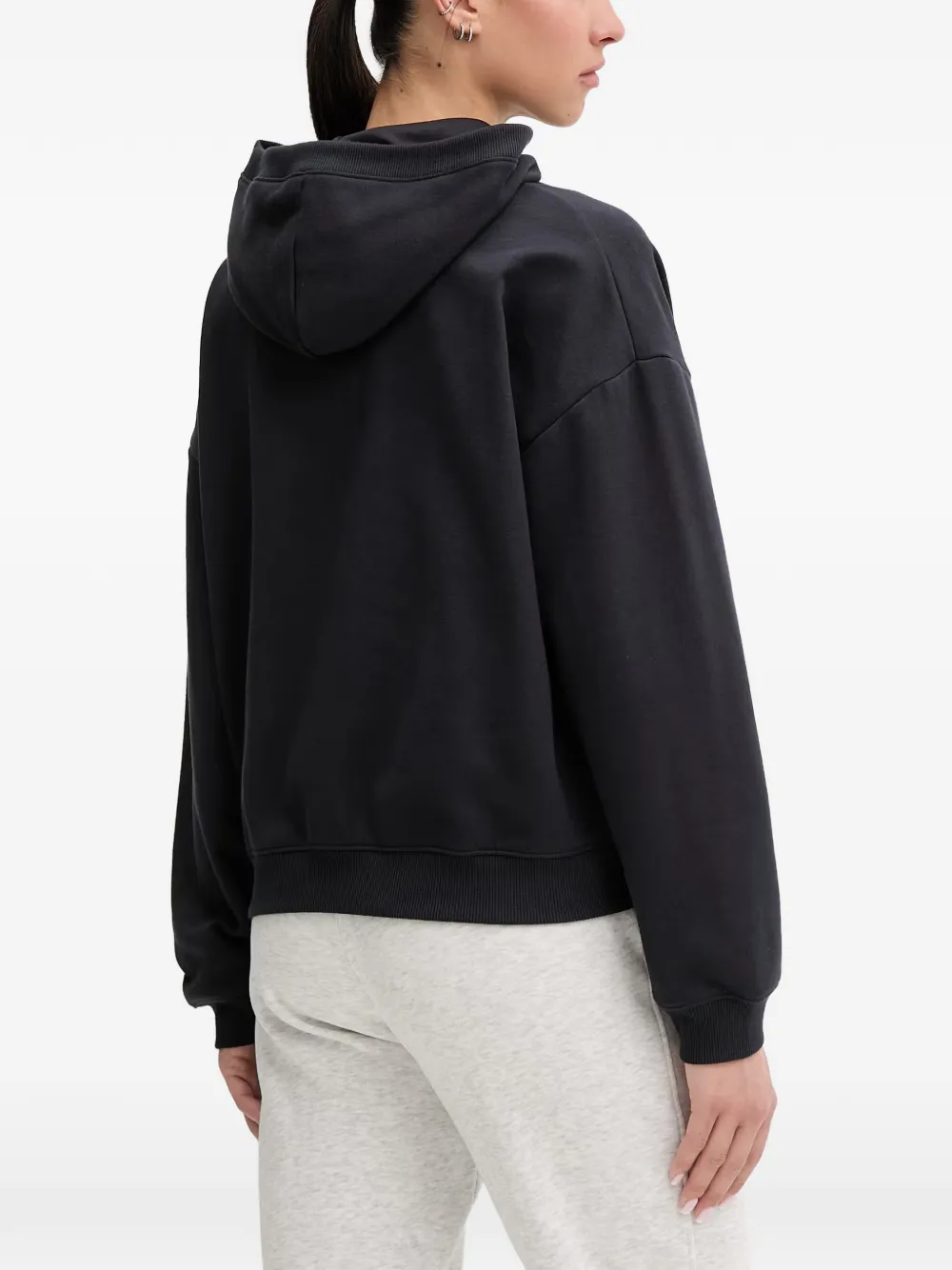 Under Armour Icon logo-embroidered half-zip hoodie Zwart