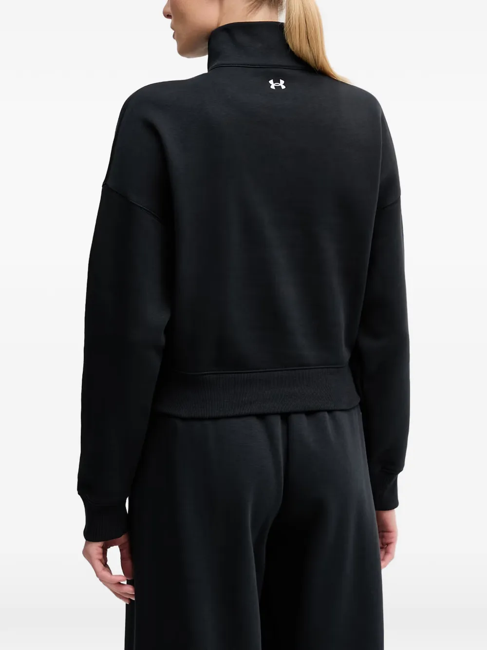 Under Armour Rival Script fleece sweater Zwart