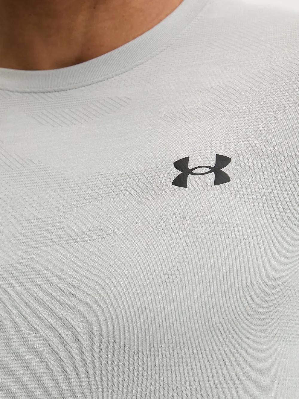 Under Armour Vanish Elite T-shirt met korte mouwen en logo-print Grijs