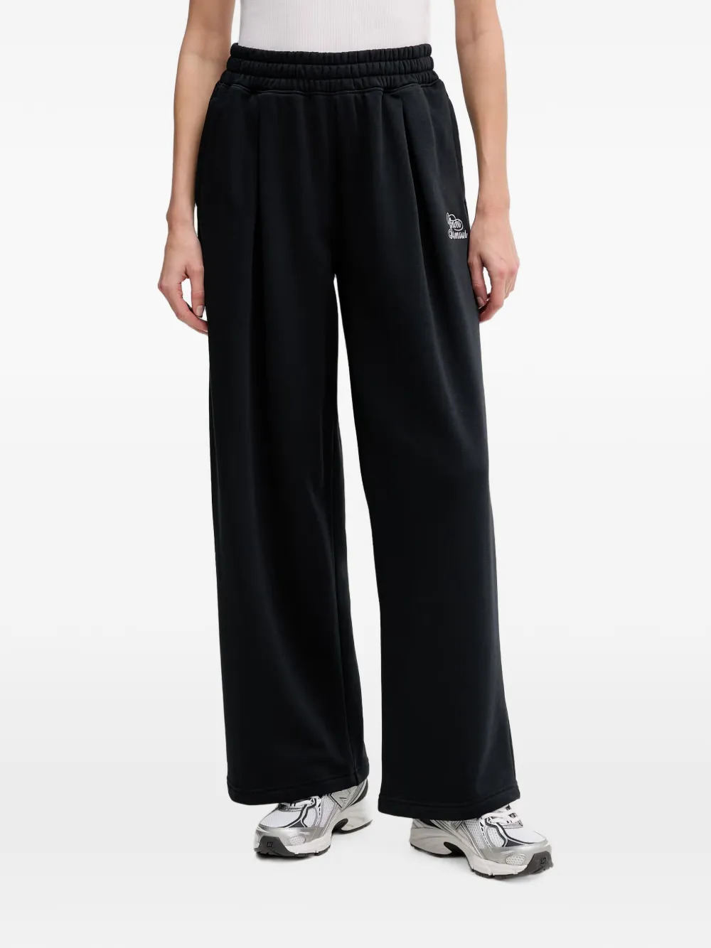 Under Armour Rival Logo-embroidered Track Pants In Black