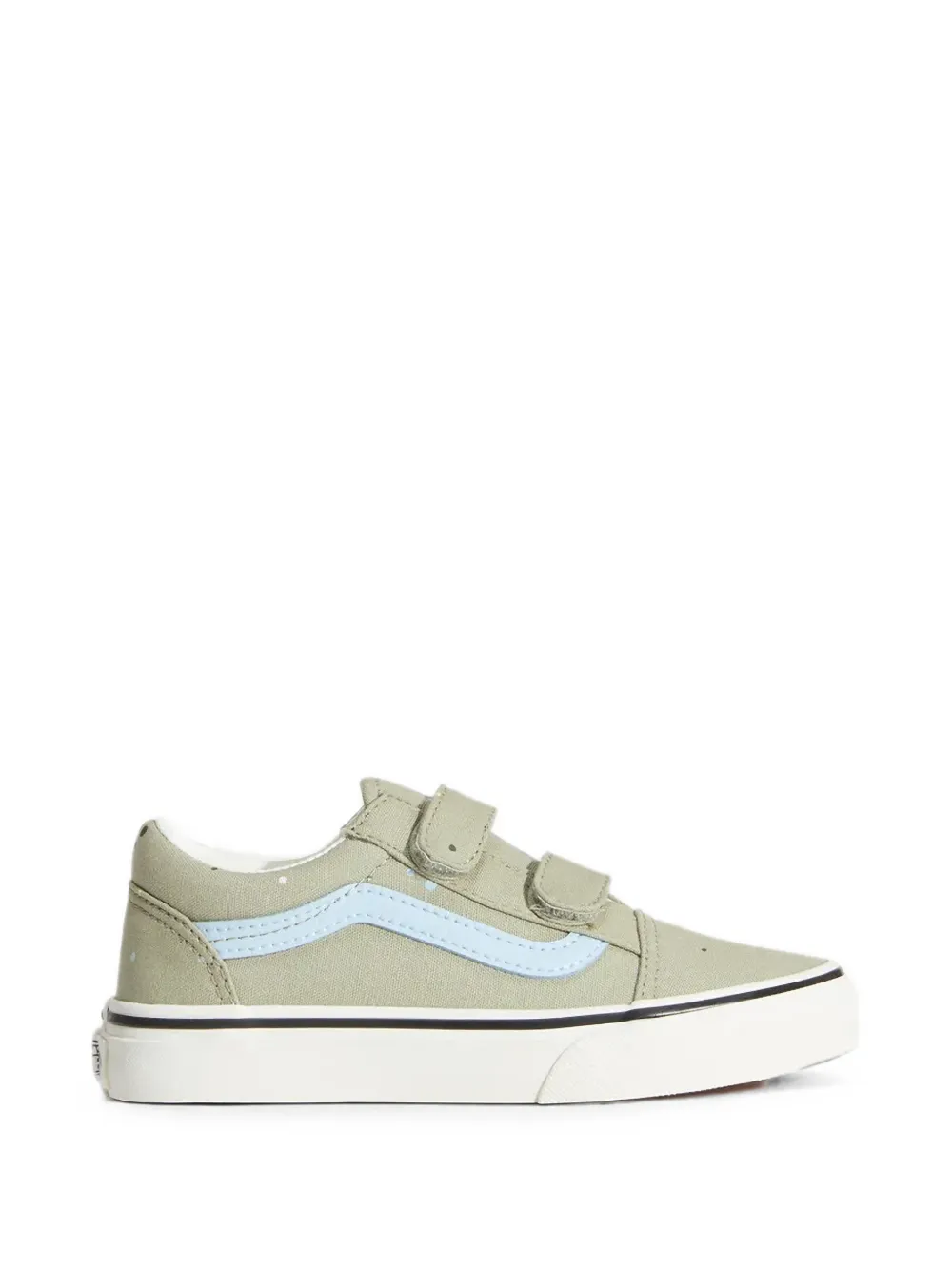 Vans Kids Old Skool touch-strap sneakers - Verde