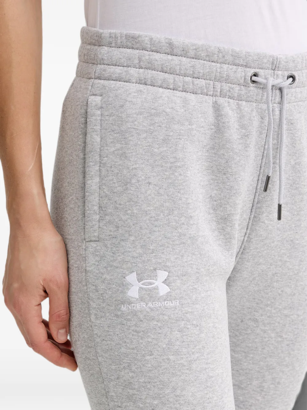 Under Armour Logo-print Drawstring Track Pants In Gray