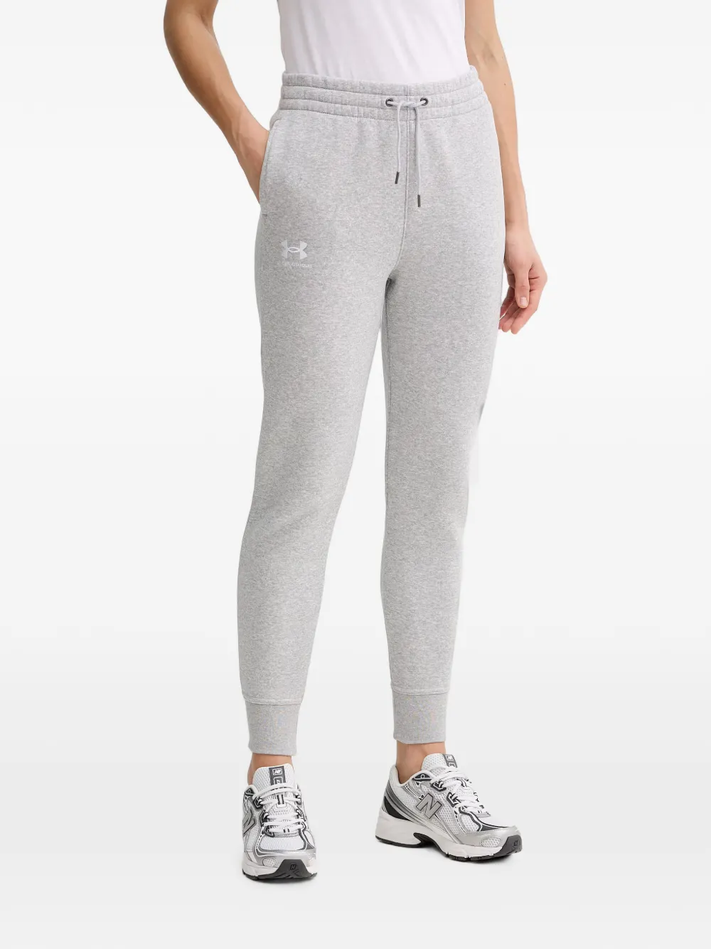 Under Armour logo-print drawstring track pants - Grigio