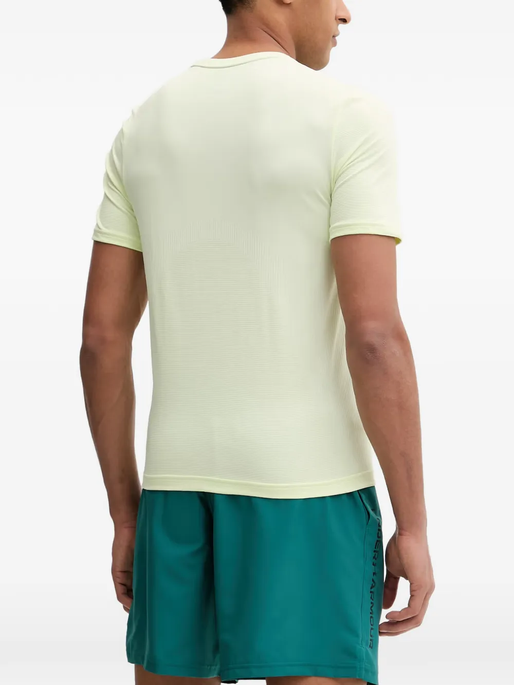 Under Armour Vanish Elite Seamless T-shirt met korte mouwen en logo-print Groen