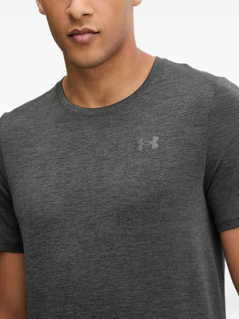 Under Armour Vanish Elite Seamless T-shirt met korte mouwen en logo-print Grijs