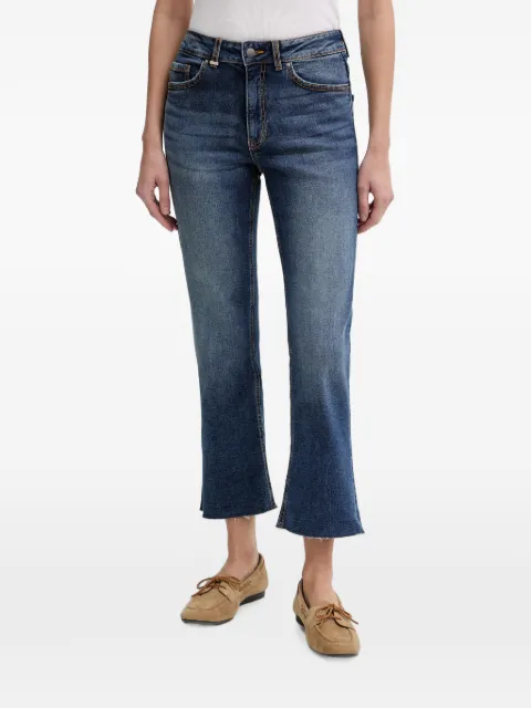 Benetton faded raw-cut jeans