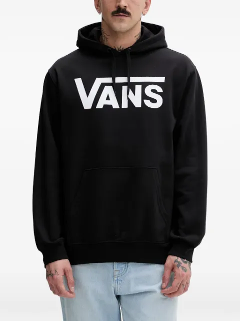 Vans logo-print drawstring cotton hoodie