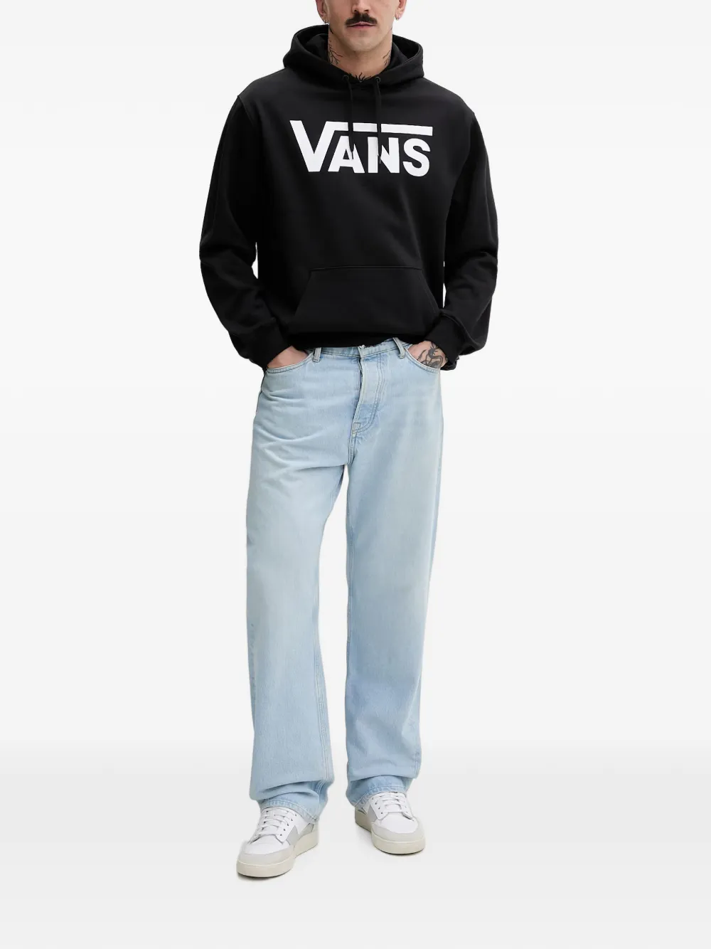 Vans Hoodie met logoprint Zwart