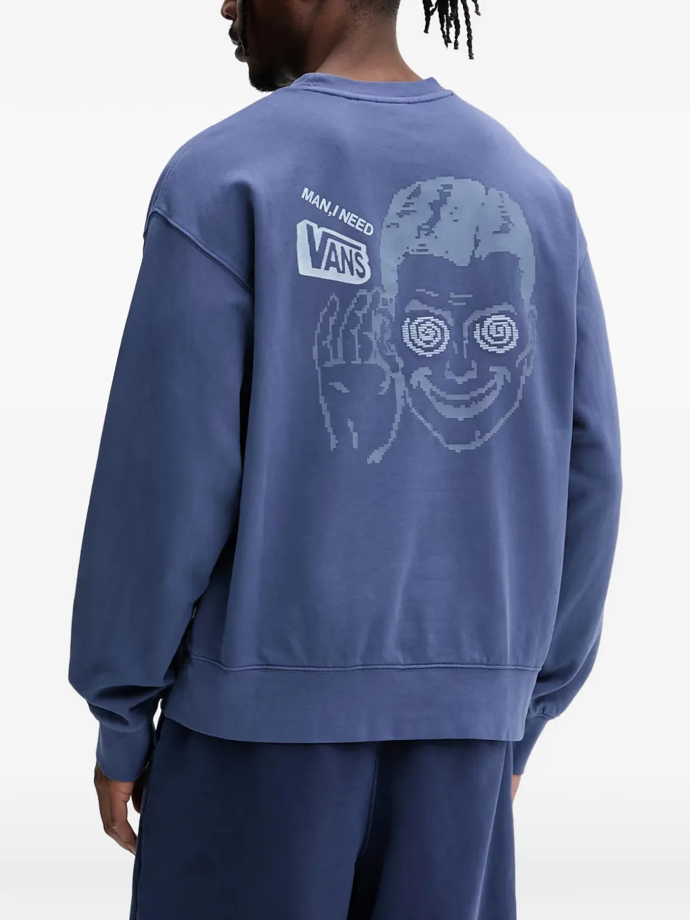 Vans Sweater met print Blauw