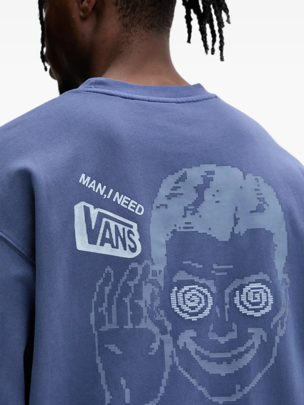 Vans Sweater met print Blauw