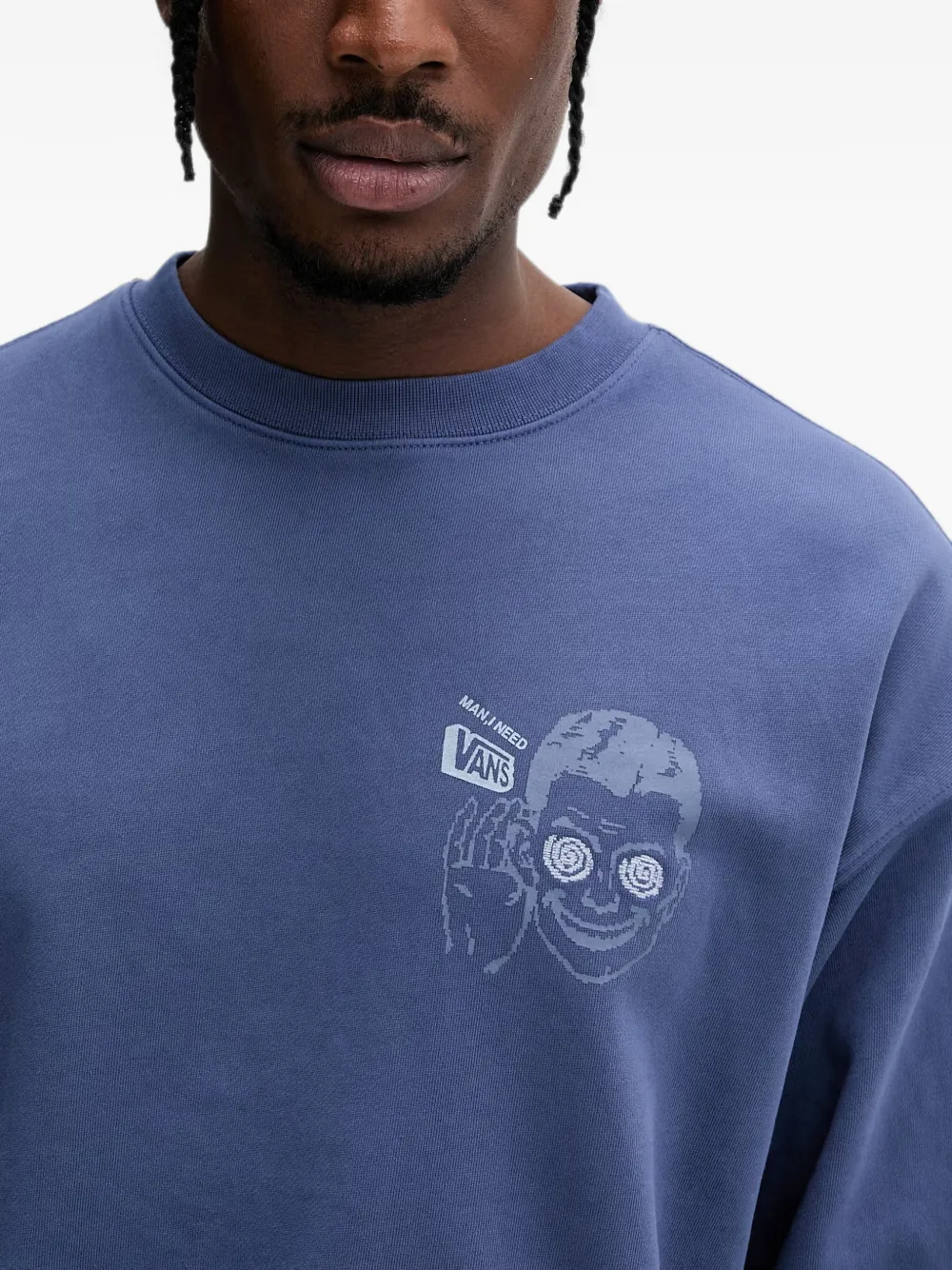 Vans Sweater met print Blauw