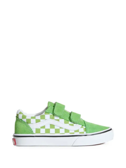 Vans Kids checkerboard touch-strap sneakers