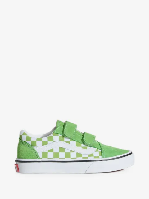 Vans Kids checkerboard touch-strap sneakers
