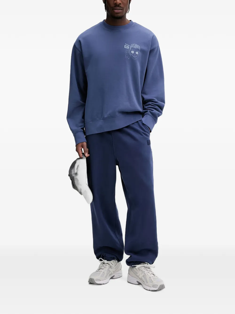 Vans logo-patch track pants Blauw
