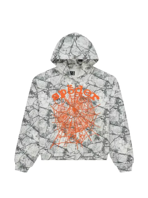 SP5DER Real Tree OG Web V2 full-zip hoodie