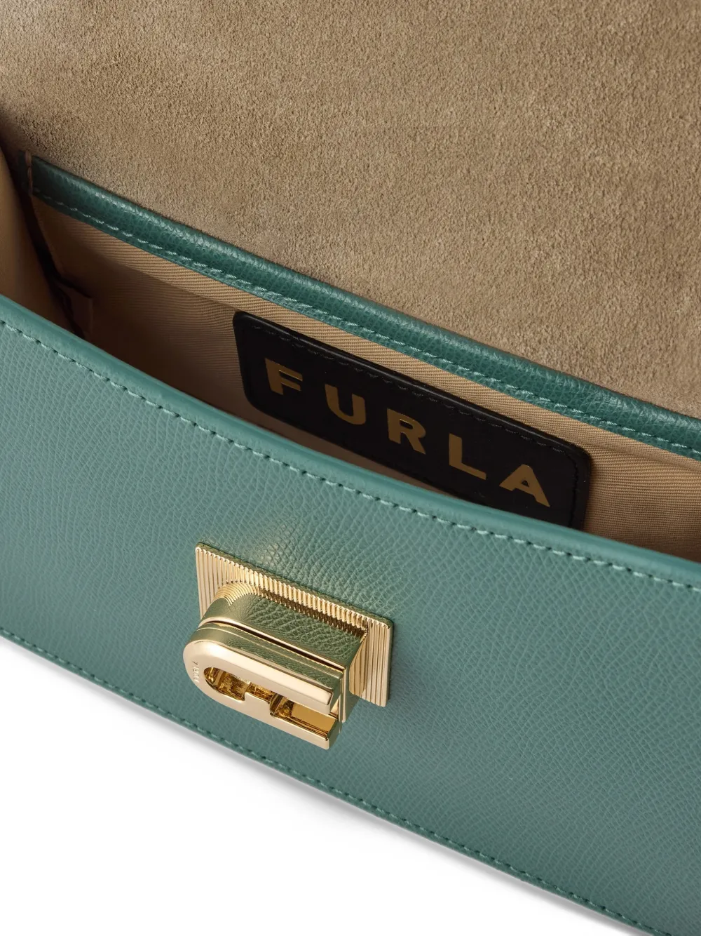 Furla 1927 kleine tas van bewerkt leer Groen