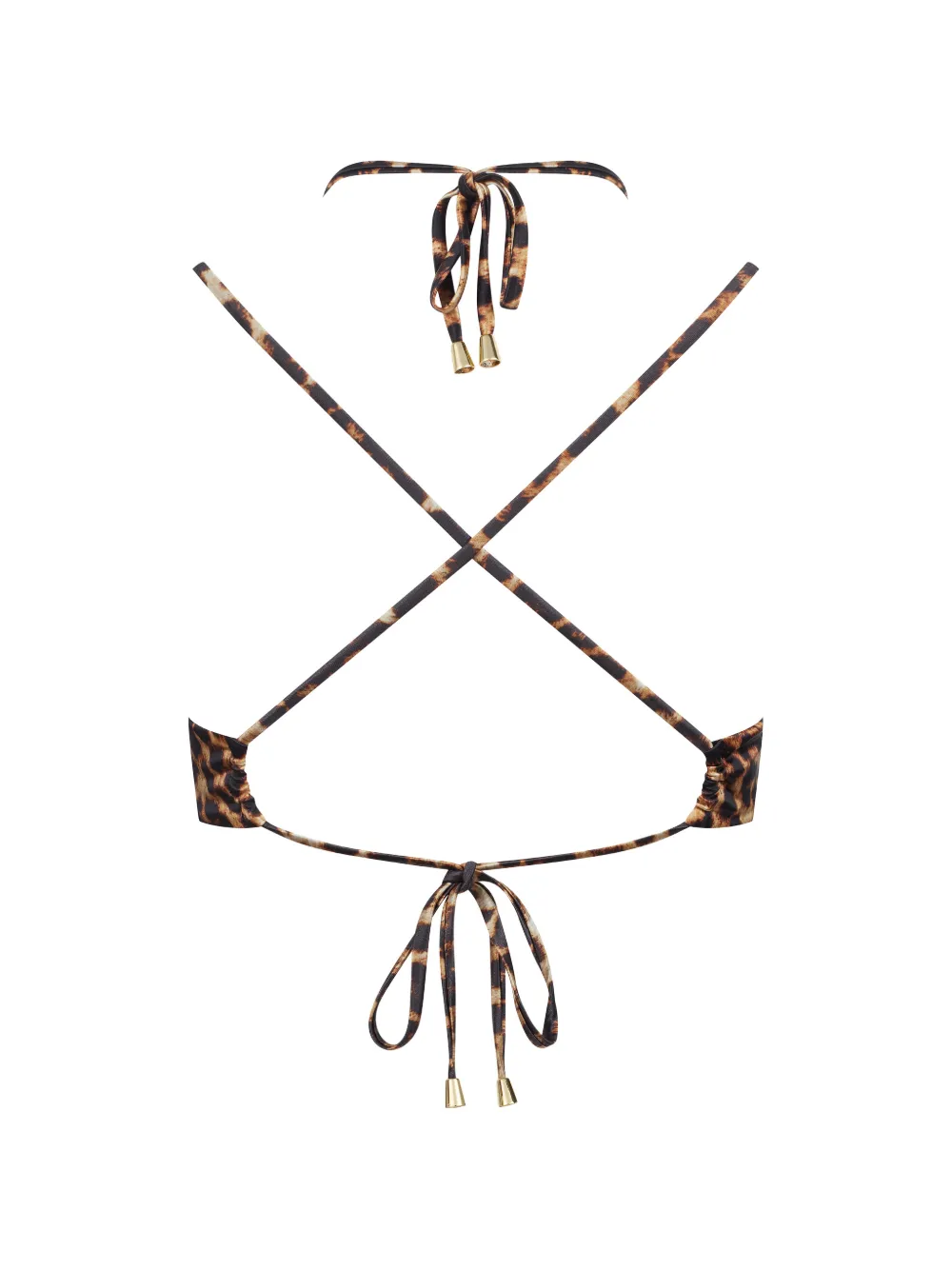 Maison Close Bikini met luipaardprint en ringdetail Bruin