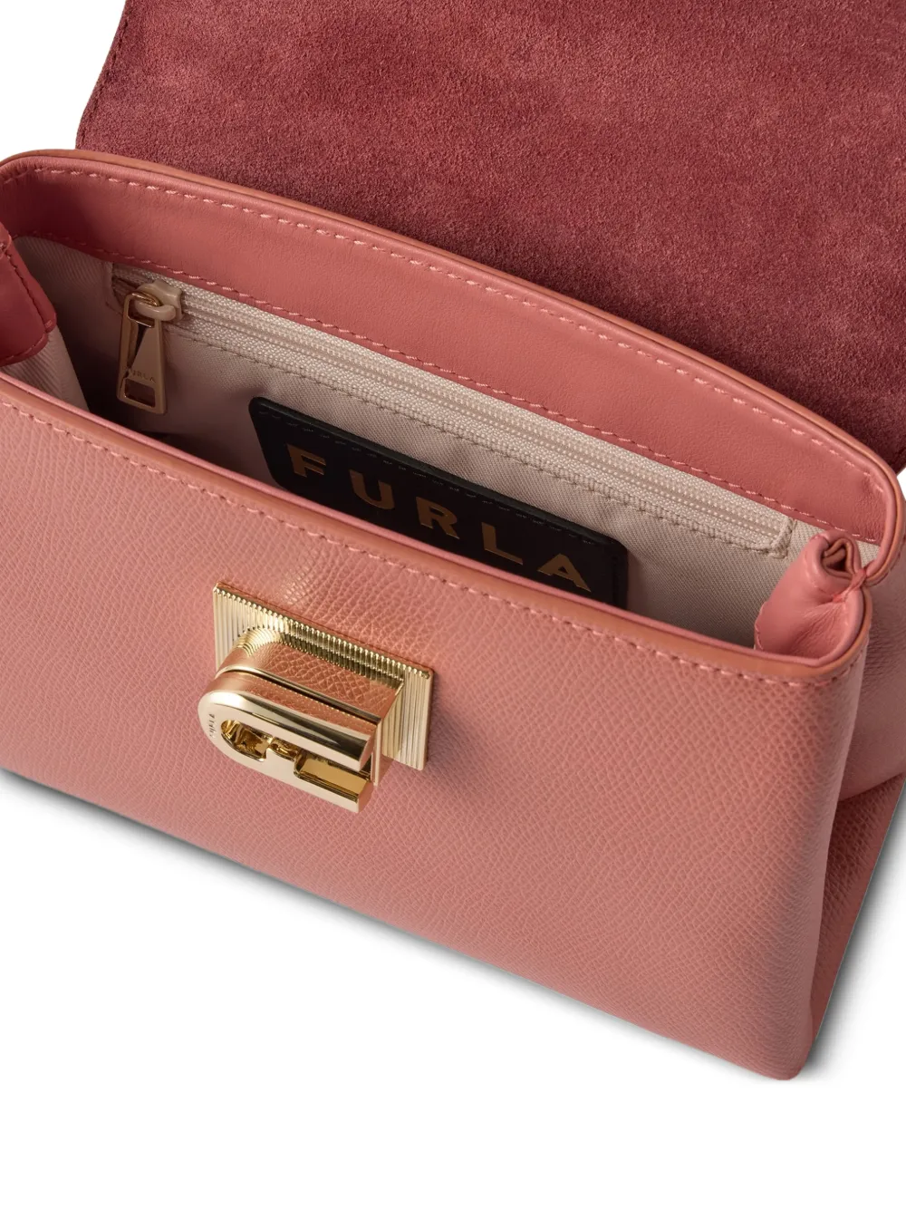 Furla 1927 Arch shopper met logo Roze