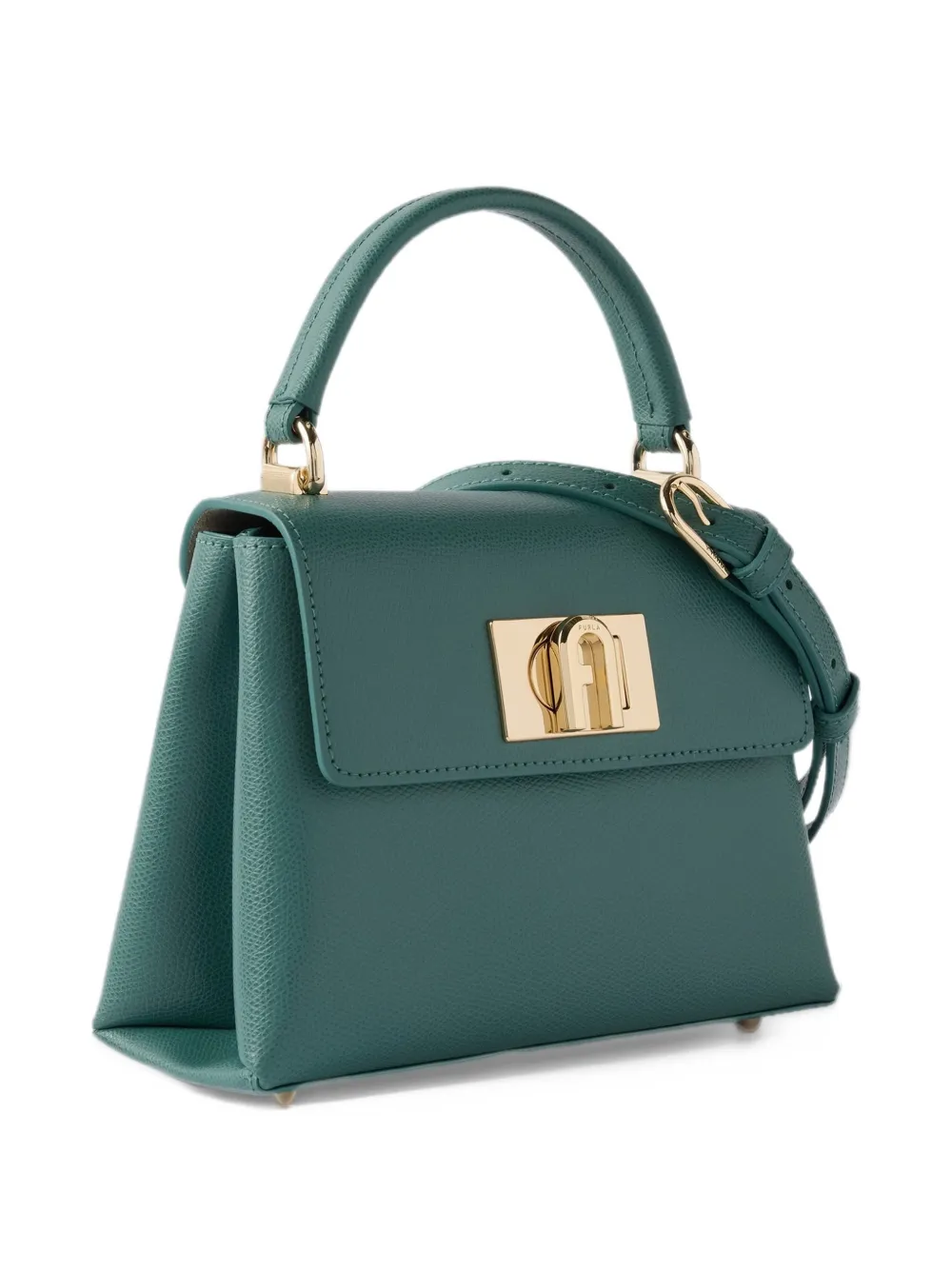 Furla 1927 Arch shopper met logo Groen