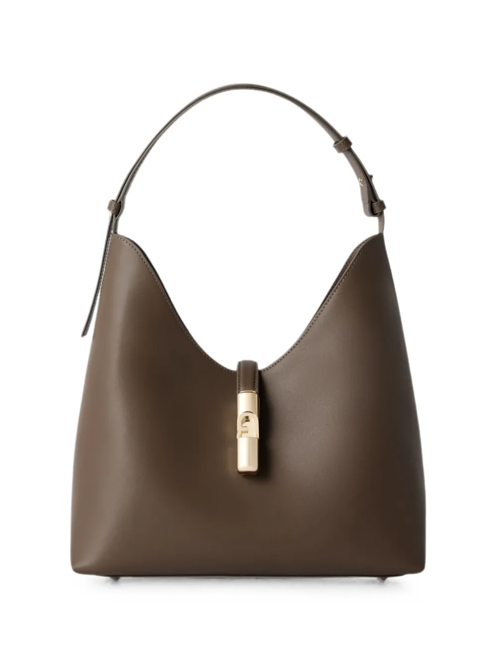 Furla Goccia leather tote bag - Marrone