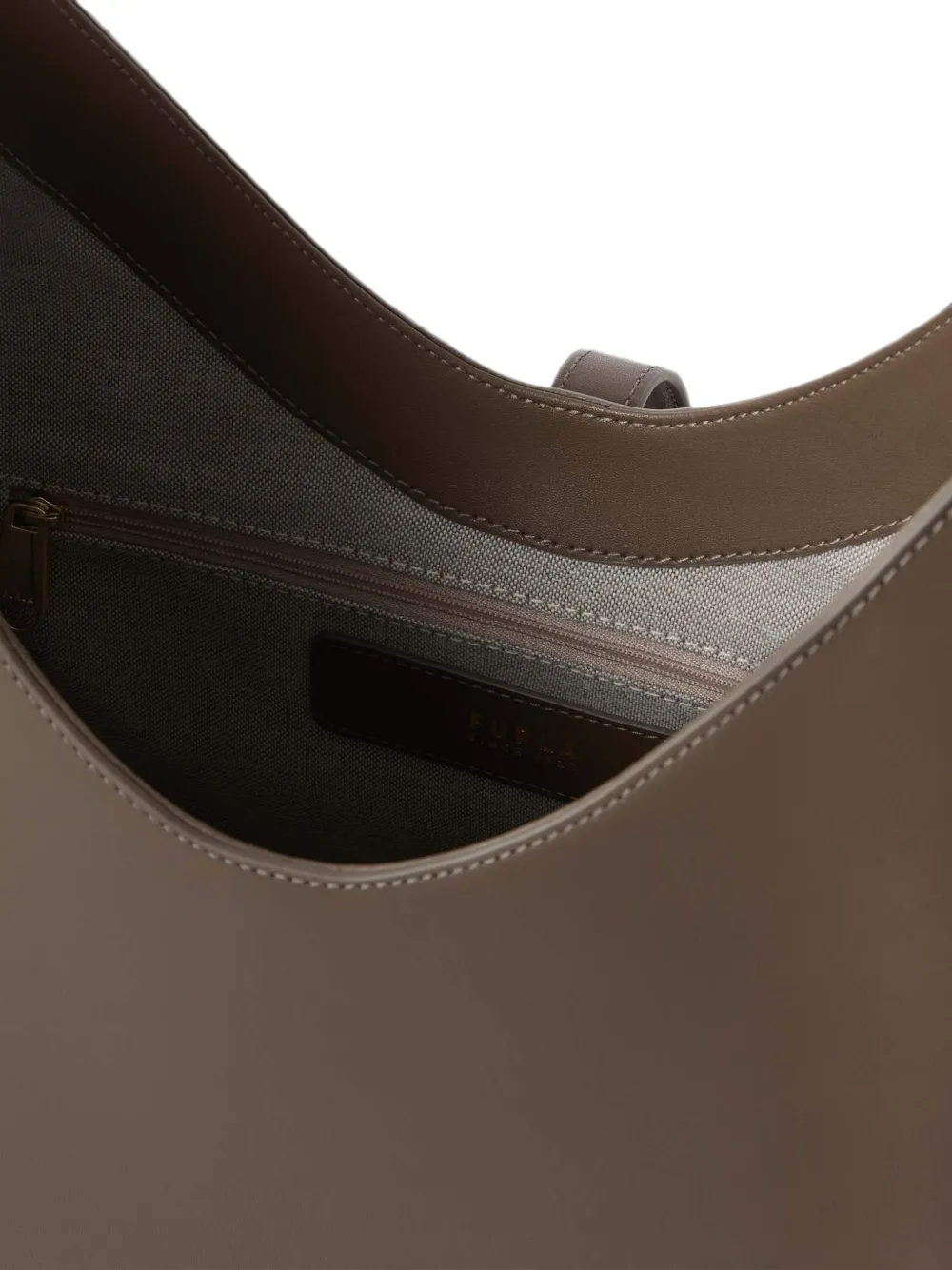 Furla Goccia leren shopper Bruin