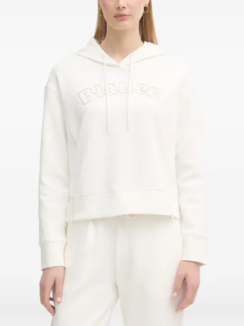 Blauer Fayette logo-embroidered drawstring hoodie