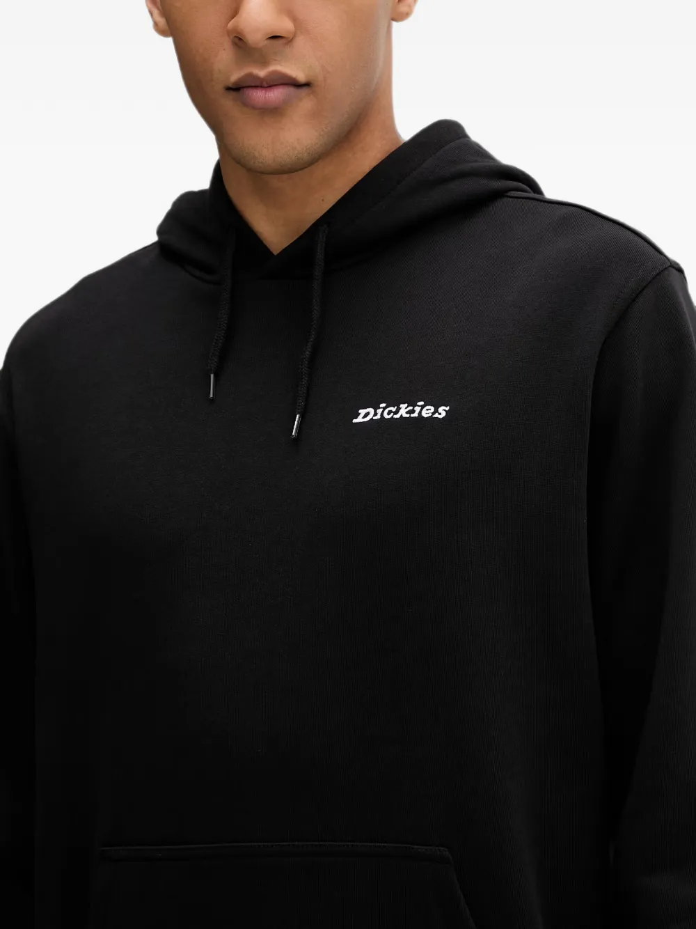 DICKIES Loretto hoodie met logoprint en trekkoord Zwart