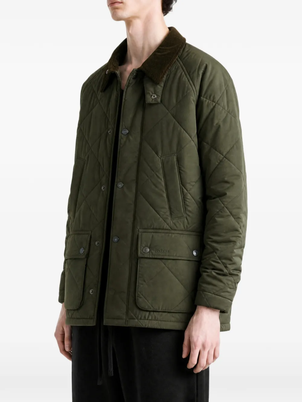 Barbour Modern Bedale gewatteerd jack Groen