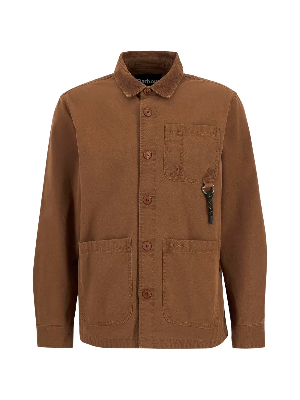 Barbour Bowland shirtjack met opgestikte zak Bruin