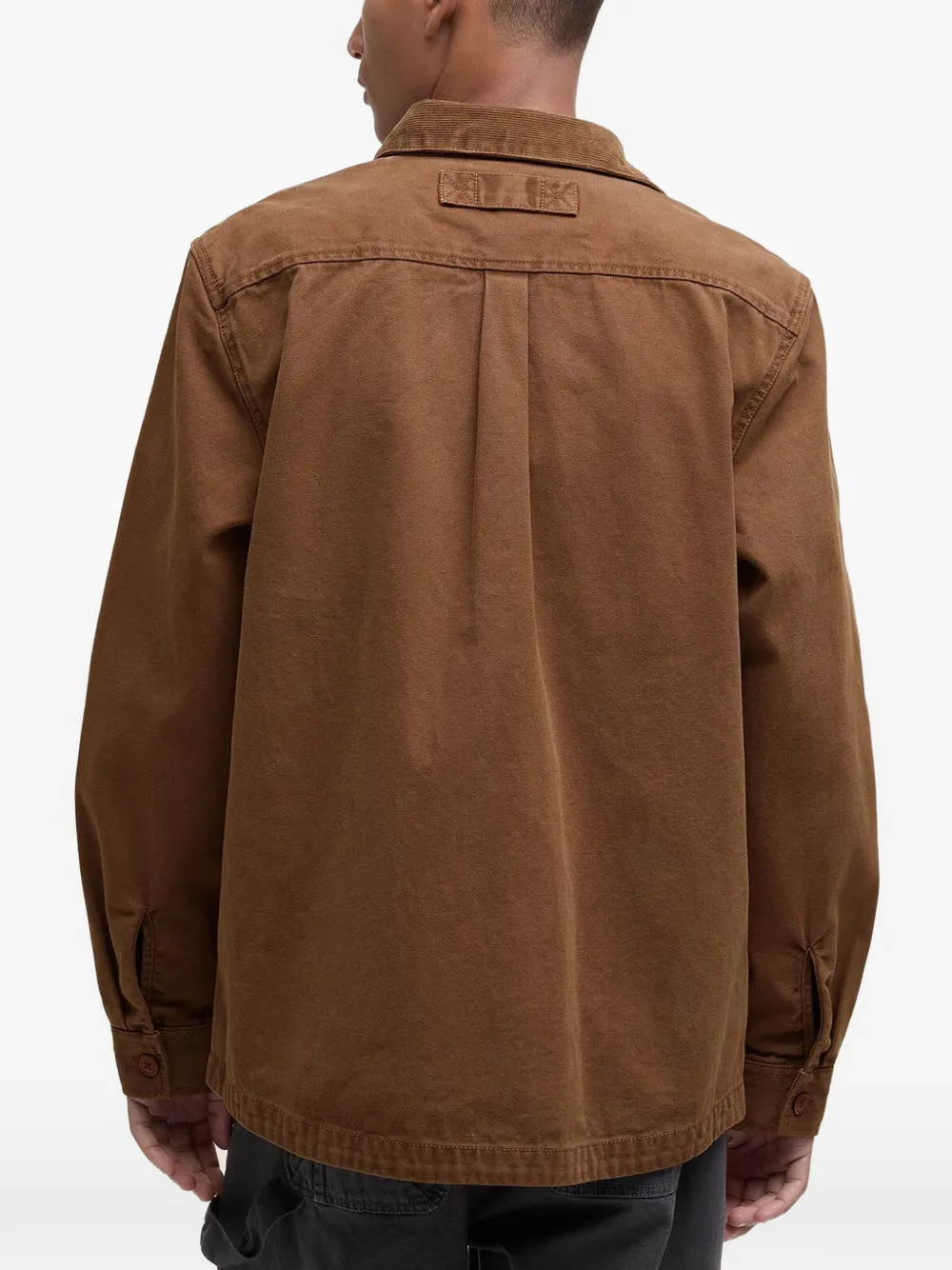 Barbour Bowland shirtjack met opgestikte zak Bruin