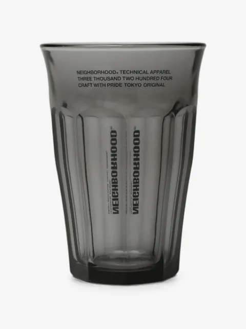 Neighborhood logo-print glasses (set of two)