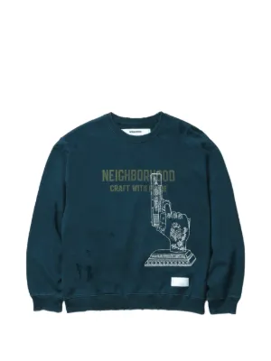 Raf Simons graphic-print Sweater | Blue | FARFETCH