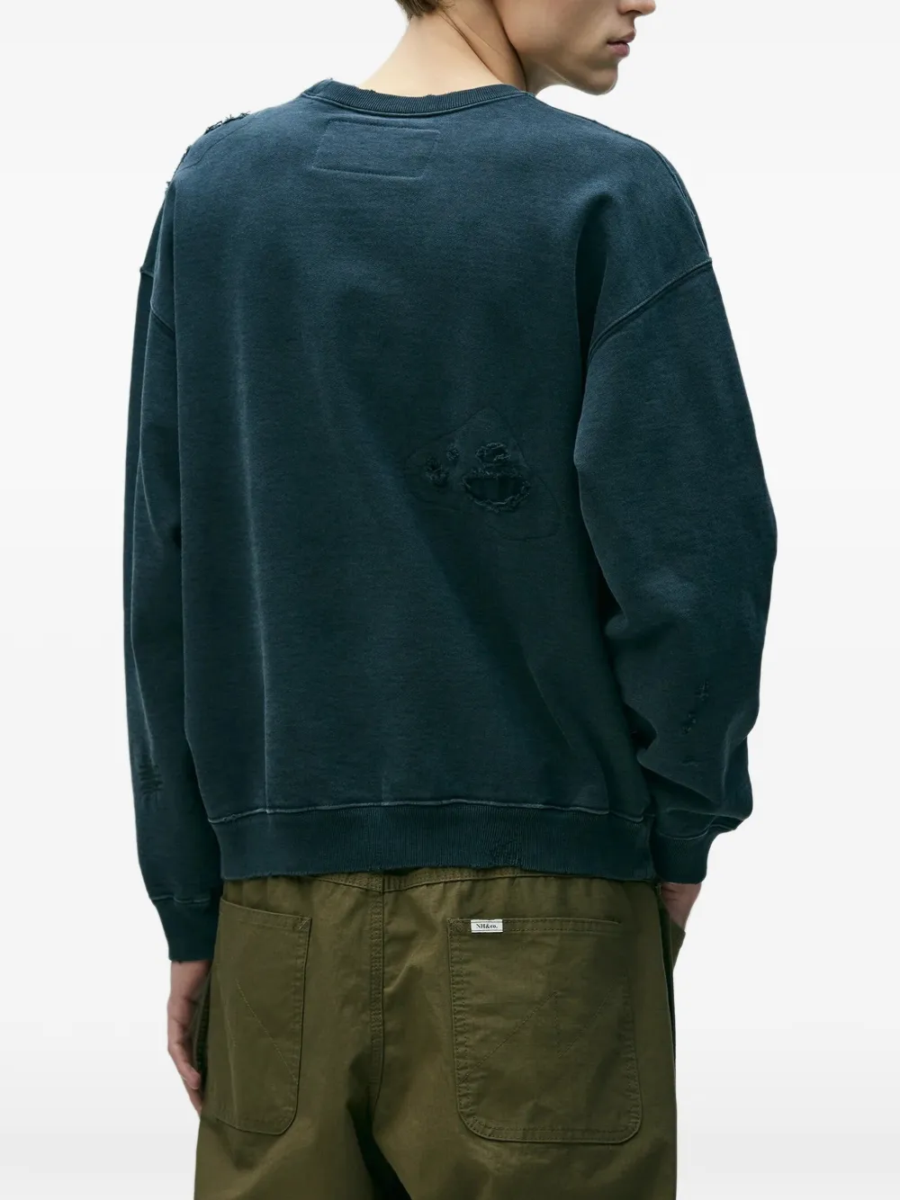 Neighborhood Sweater met grafische print Zwart