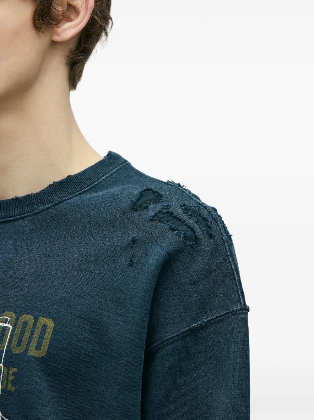 Neighborhood Sweater met grafische print Zwart