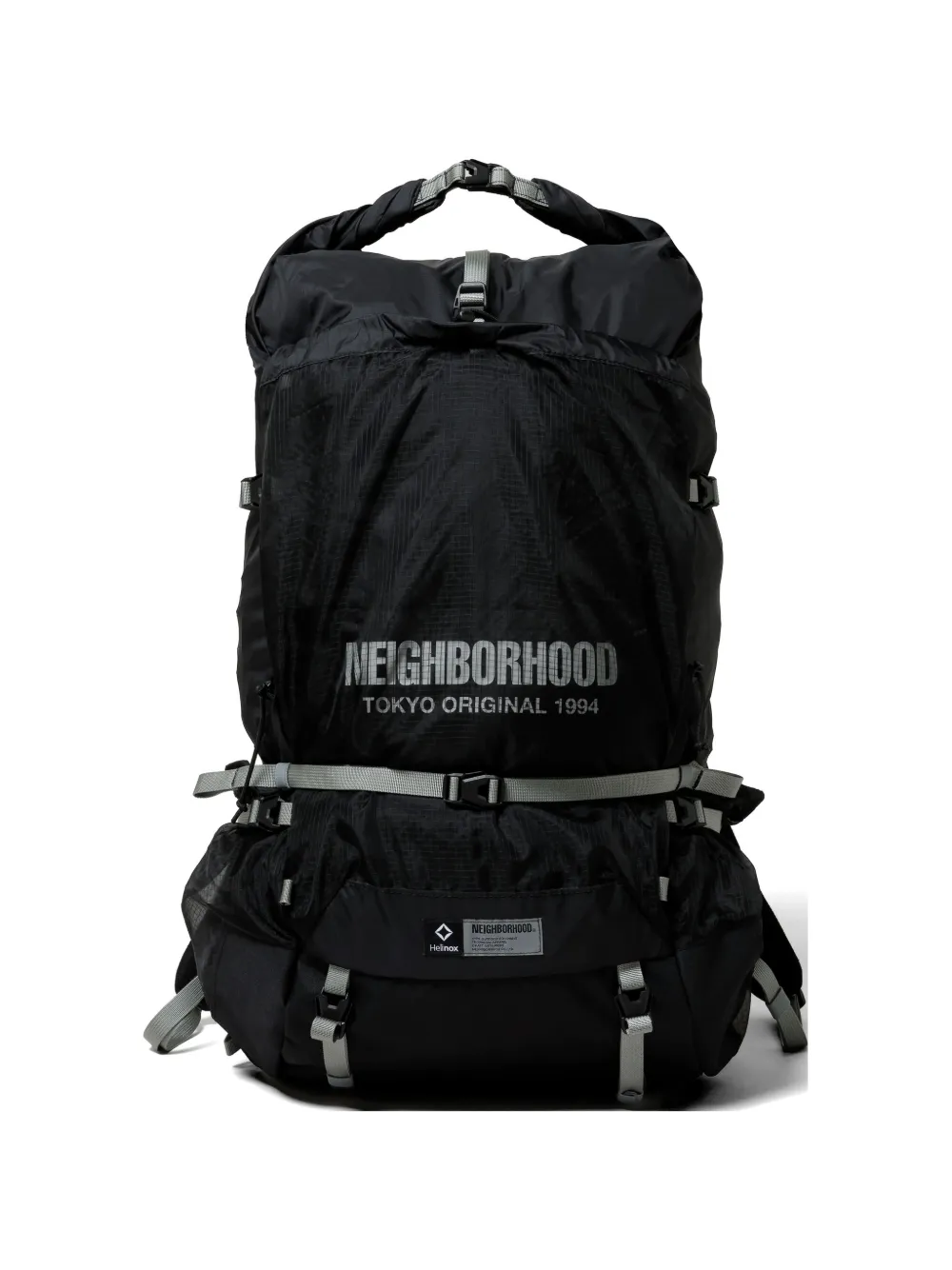 Neighborhood logo-print backpack - Nero
