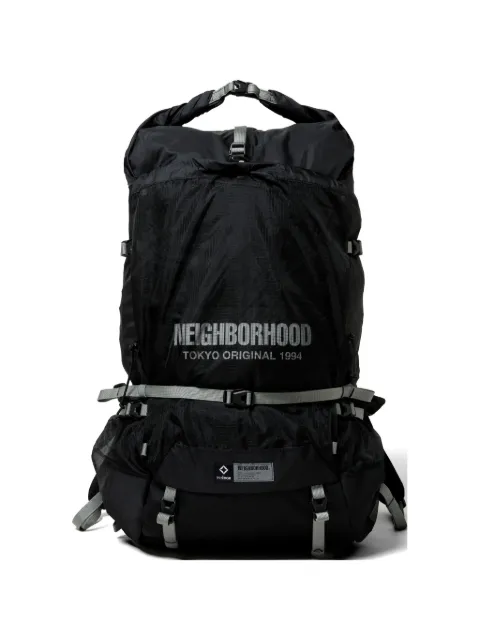 Neighborhood logo-print backpack