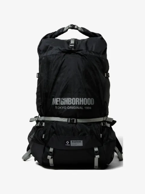 Neighborhood logo-print backpack