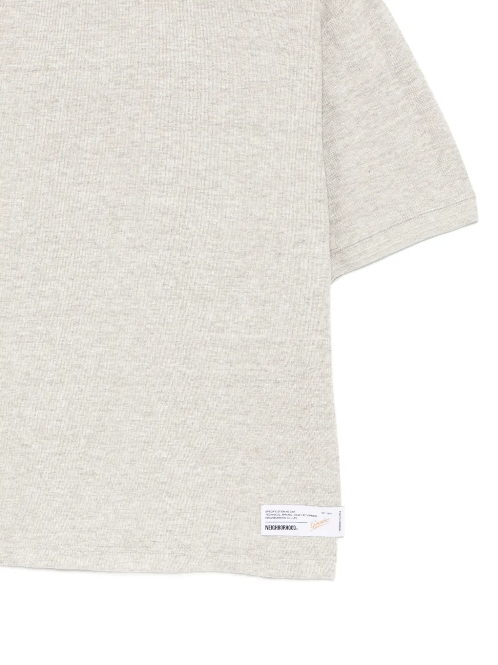 Neighborhood T-shirt met logopatch Grijs