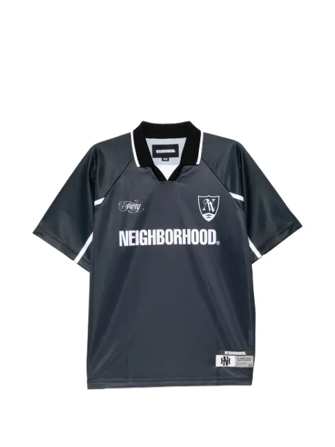 Neighborhood logo-print V-neck T-shirt