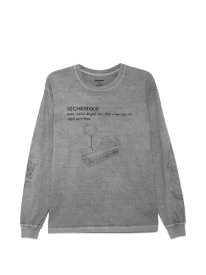 neighborhood ロンt XXL グレー Neighborhood ロングTシャツ | グレー | FARFETCH JP