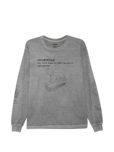Neighborhood graphic-print long-sleeve T-shirt