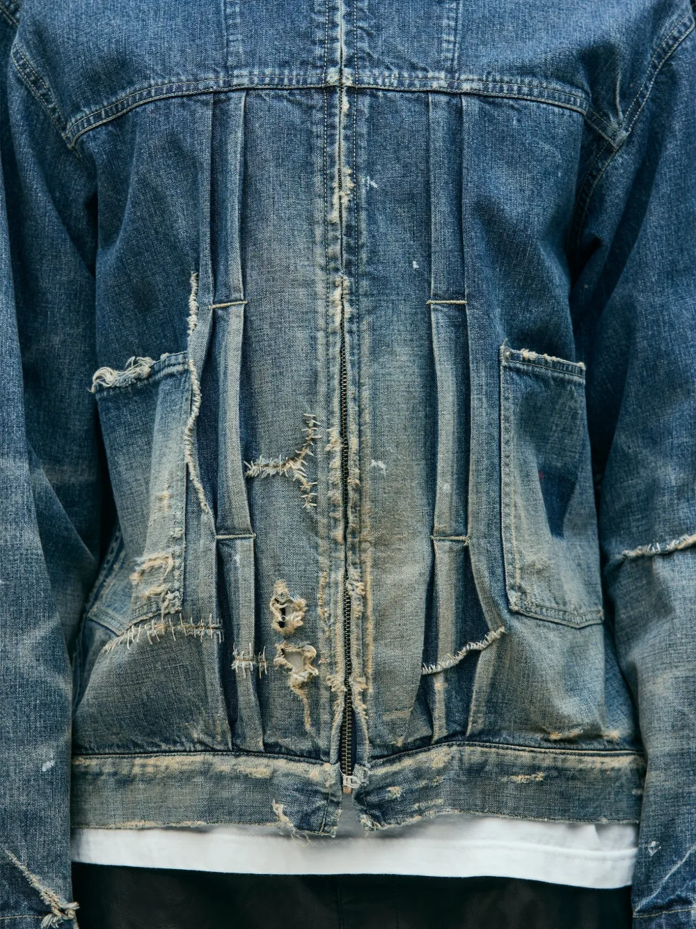 Neighborhood Gerafeld denim jack Blauw