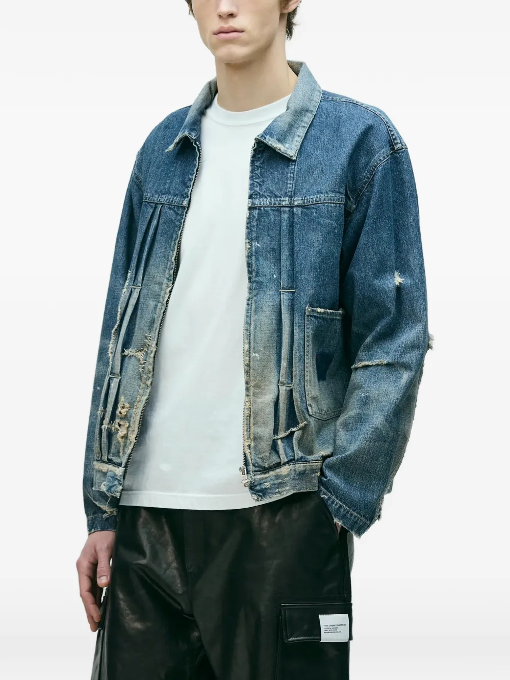Neighborhood Gerafeld denim jack Blauw
