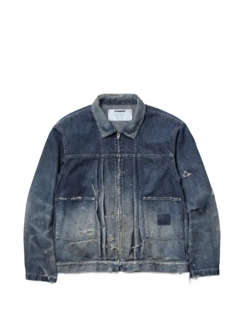 Neighborhood distressed denim jacket